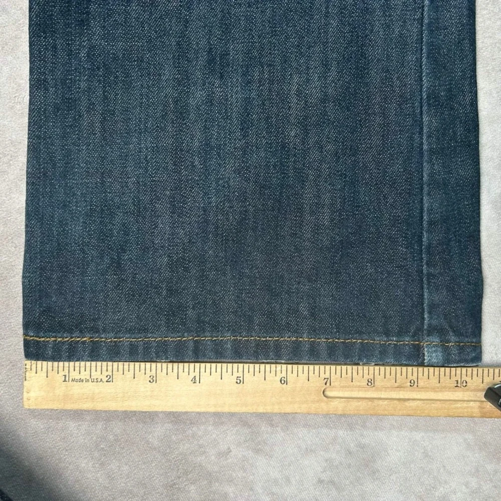 Levis 527 Low Boot Cut Jeans Mens 36x34 Dark Wash Blue Denim 100% Cotton